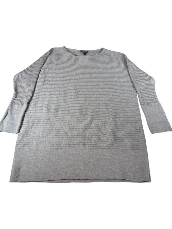 Eileen Fisher Sweaters - Eileen Fisher womens gray tunic length 3/4 sleeve sweater. Sz M. merino wool